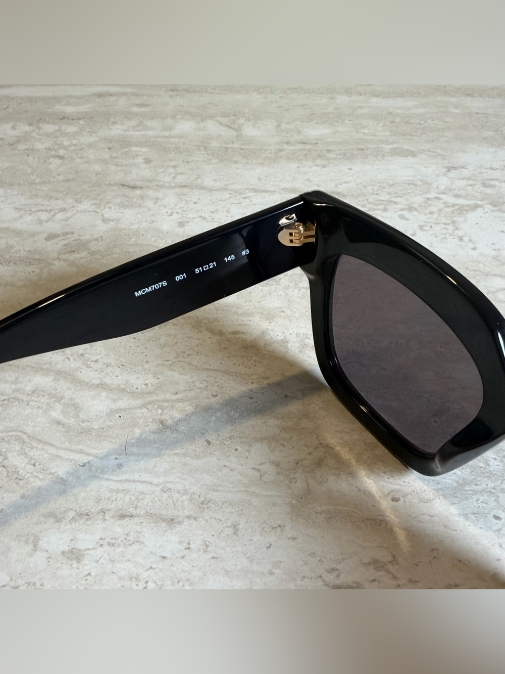 NEW MCM Sunglasses MCM707S 001 Black - Picture 6 of 7